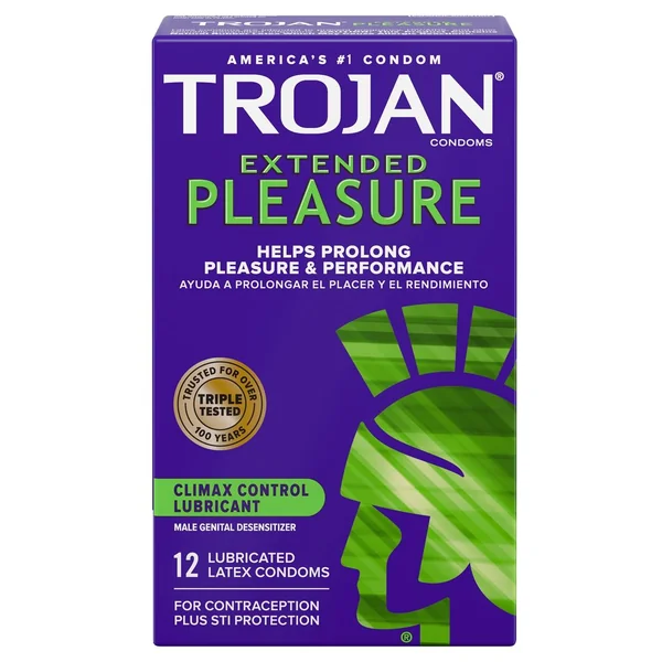 Trojan Condom Pleasures Extended Climax Control Lubricant