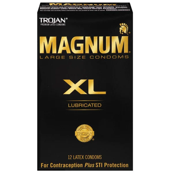 Trojan Magnum XL Lubricated Condom - Box of 12