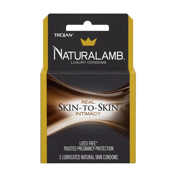 Trojan Naturalamb Latex Free Luxury Lubricated Condoms (3ct