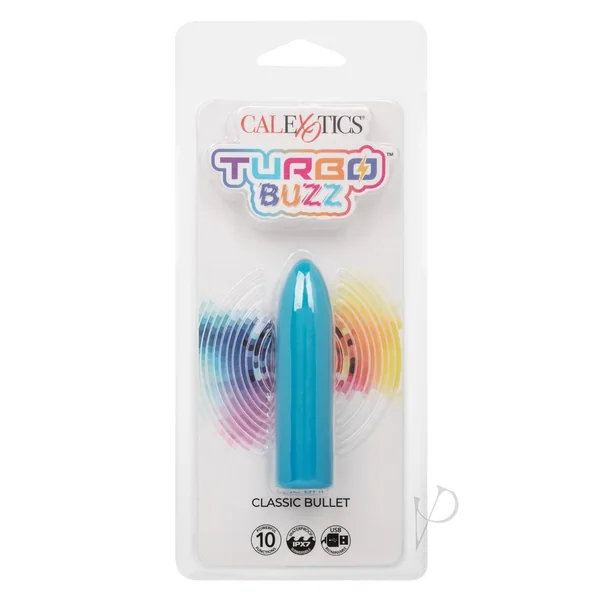 Turbo Buzz Classic Rechargeable Bullet - Blue
