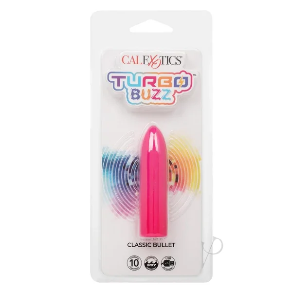 Turbo Buzz Classic Rechargeable Bullet - Pink