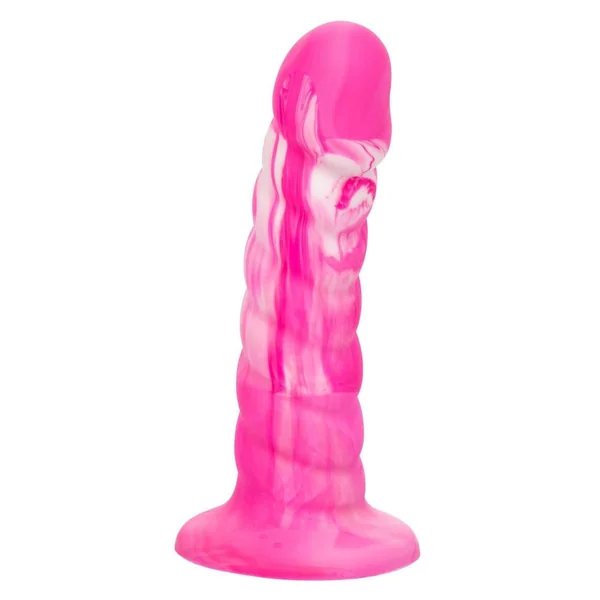 Twisted Love Twisted Ribbed Probe Silicone Anal Probe – Pink