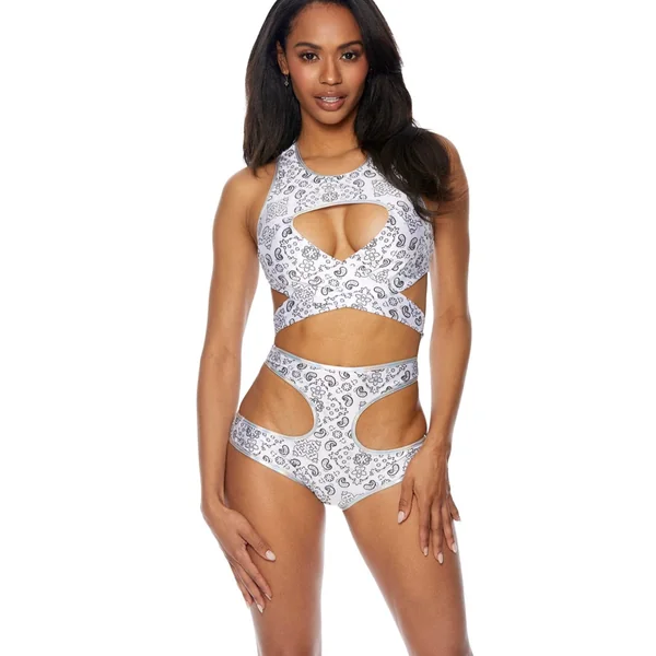 Two Piece Paisley Bandana Handkerchief Set