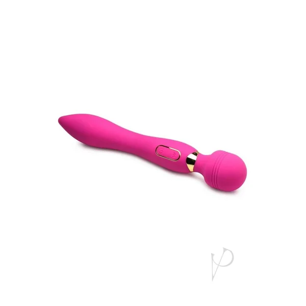 Ultra G-Stroke Come Hither Waterproof and Rechargeable Dual-ended Vibrating Silicone Wand Vibrator