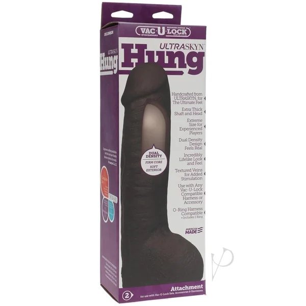 Vac-U-Lock Ultraskyn Hung Dildo - Black