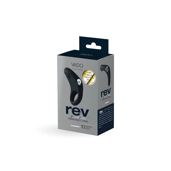 VeDO Rev Rechargeable Vibrating C-Ring Black