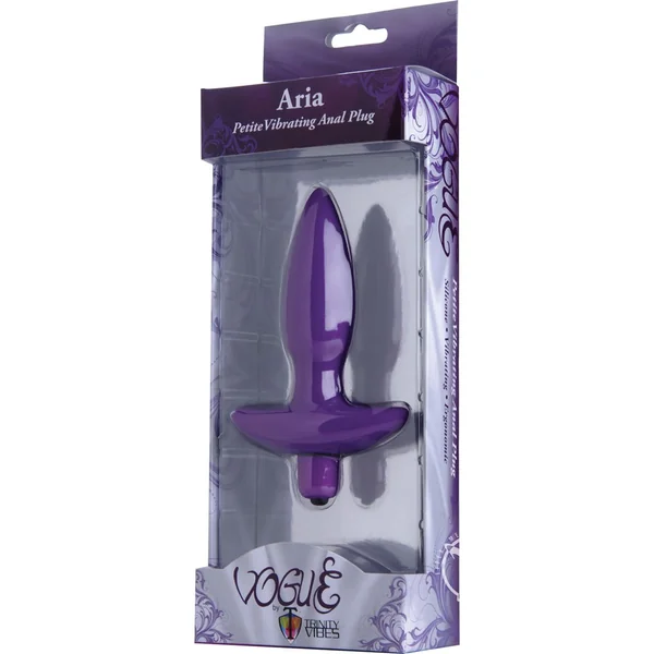 Vogue Aria Silcone Vibrating Butt Plug Waterproof Purple
