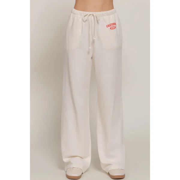 Waistband Print Detail Sweatpants