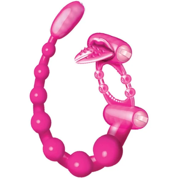 Wet Dreams Xtreme Vibrating Scorpion Silicone Cock Ring Waterproof – Pink Passion