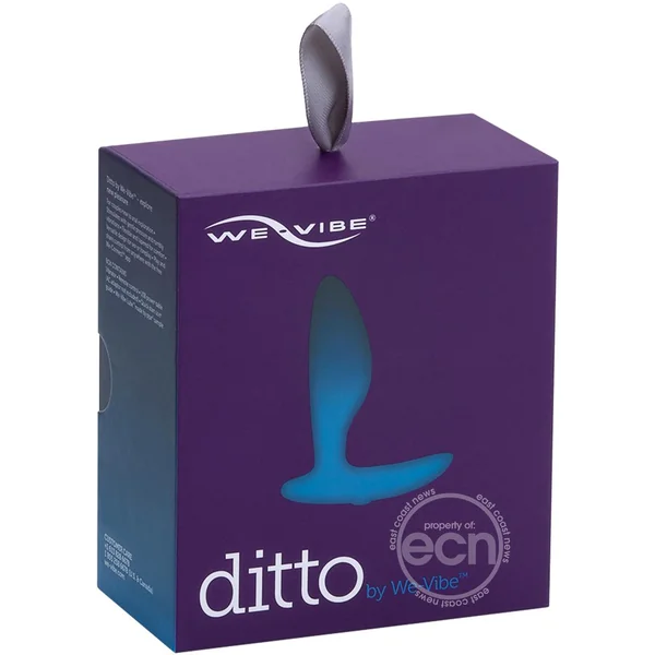 We-Vibe Ditto Vibrating Rechargeable Silicone Butt Plug with Remote Control - Blue