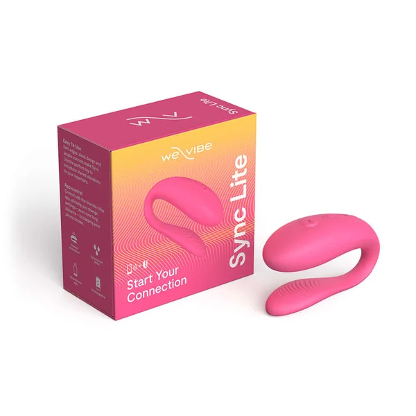 We-Vibe Sync Lite App Control Rechargeable Silicone Couples Vibrator - Pink