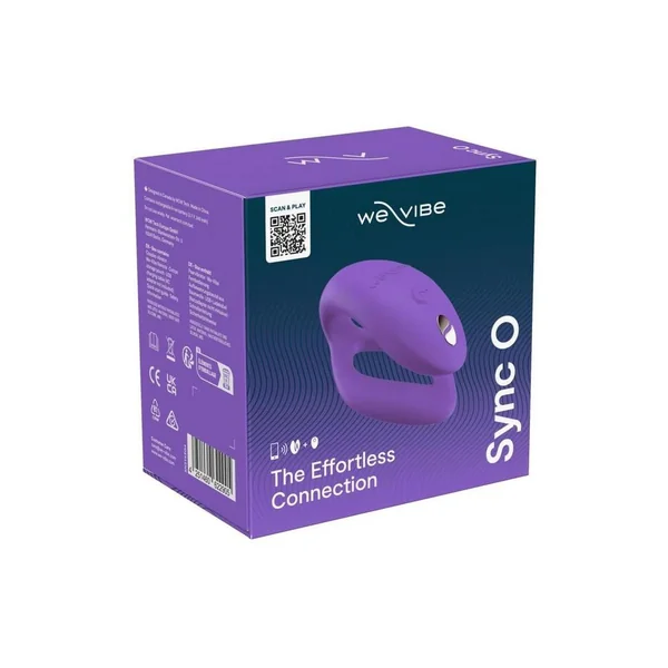 We-Vibe Sync O Rechargeable Silicone Couples Vibrator with Remote Control - Light Purple