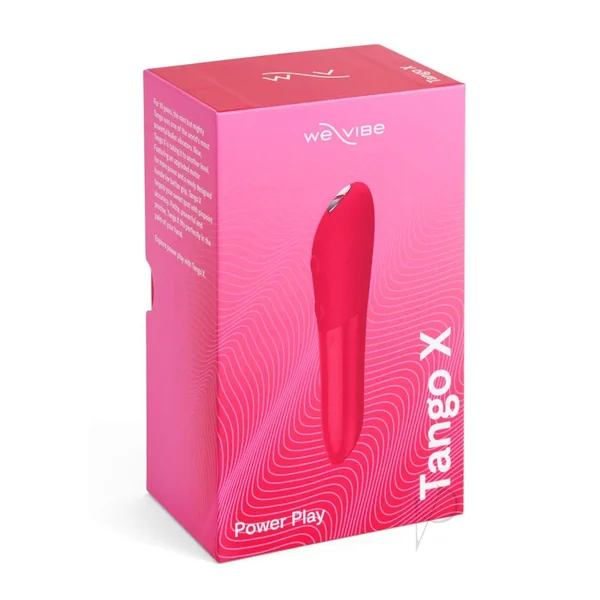 We-Vibe Tango X Rechargeable Clitoral Mini Bullet Vibrator - Cherry Red