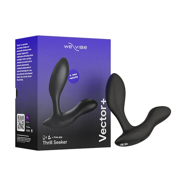 We-Vibe Vector+ in Charcoal Black