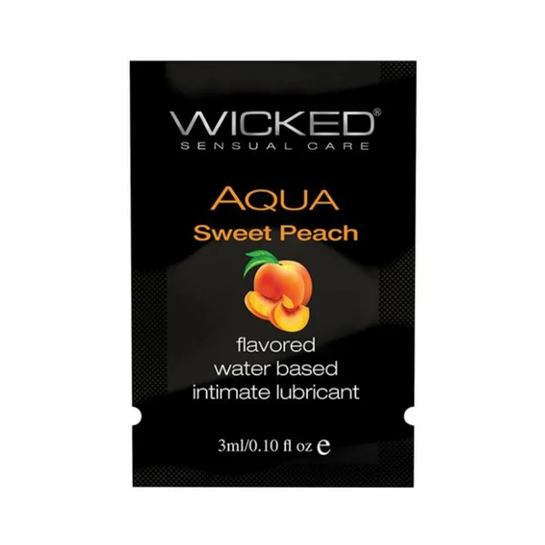 Wicked Aqua Sweet Peach Flavored Lubricant