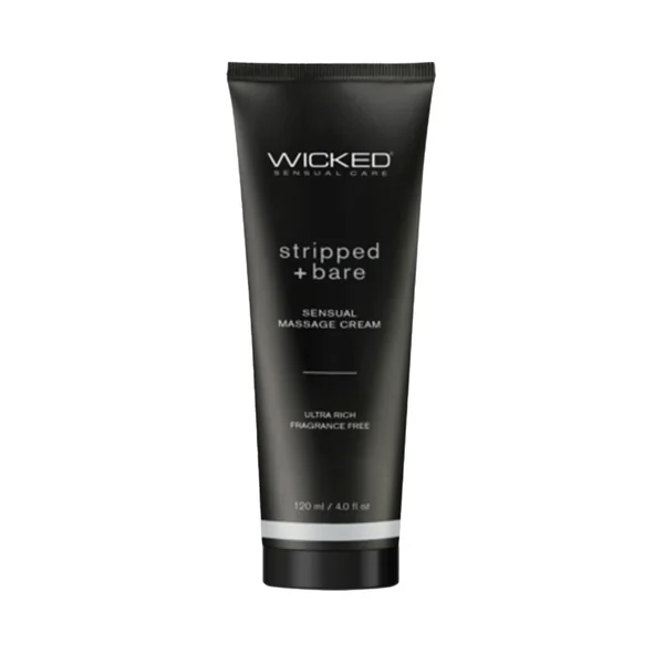 Wicked Massage Cream Stripped & Bare Unscented