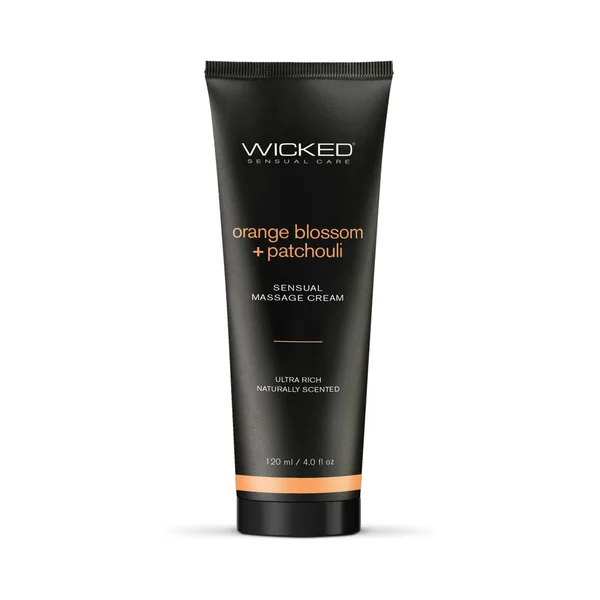Wicked Orange Blossom + Patchouli Sensual Massage Cream 4 Oz.