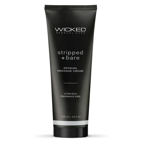 Wicked Stripped + Bare Fragrance-Free Sensual Massage Cream