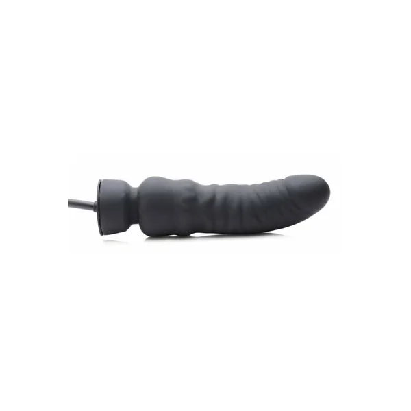 XR Brands - Dick-Spand - Inflatable Silicone Dildo - Black
