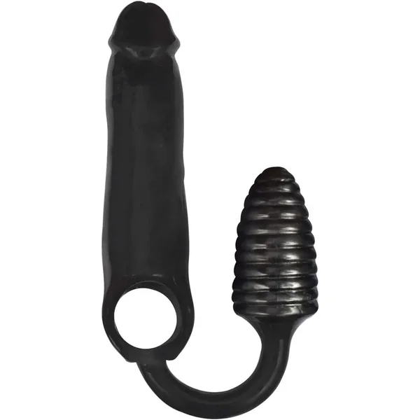 XXXPander Sheath with Ribbed Plug – Black
