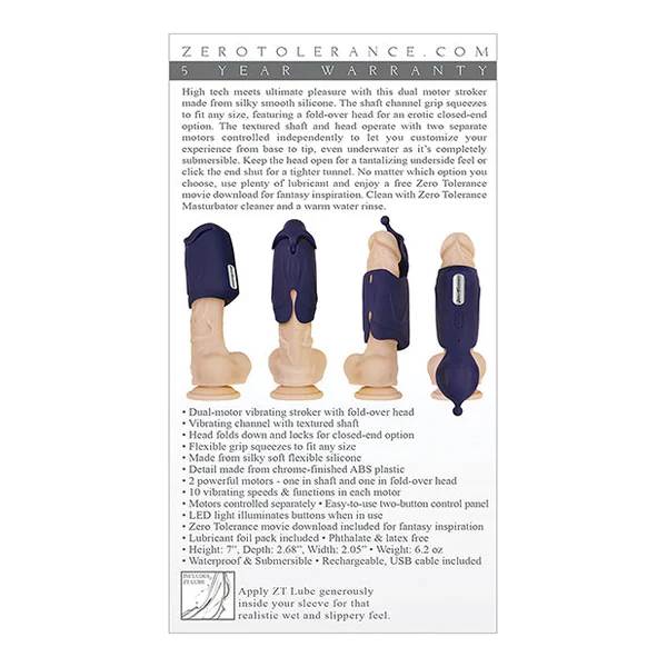 Zero Tolerance Different Strokes Rechargeable - Purple