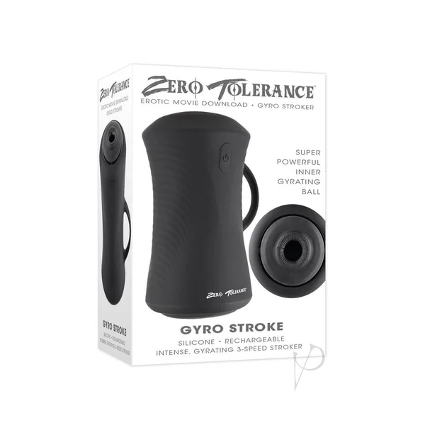 Zero Tolerance Gyro Stroker Rechargeable Masturbator - Black