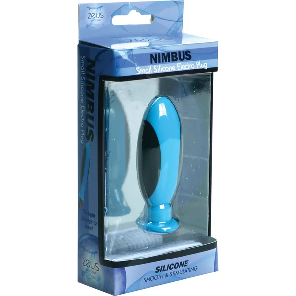 Zeus Nimbus Petite Silicone Electro Plug Blue 3 Inch