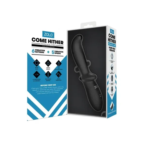ZOLO Come Hither Prostate Silicone Rechargeable Anal Vibrator