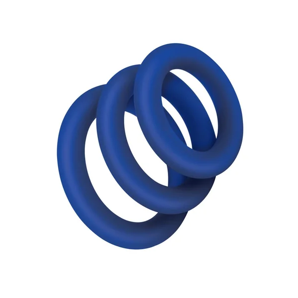 Zolo Extra Thick Silicone Cock Ring 3pk – Navy