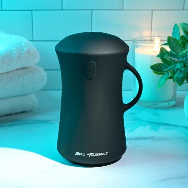 Zt Gyro Stroker Black Rechargeable Gyrating Silicone Stroker Masturbation Cup